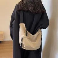 Nylon Hobos Crossbody Bags Solid Casual Zipper Women's Bags 2024 Fashion High Capacity Solid Color Single Shoulder Totes Bag - Image 4