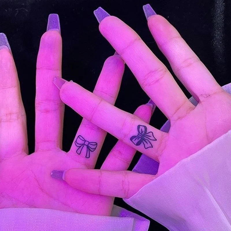 Waterproof Temporary Tattoo Stickers Cartoon Bowknot Body Arts