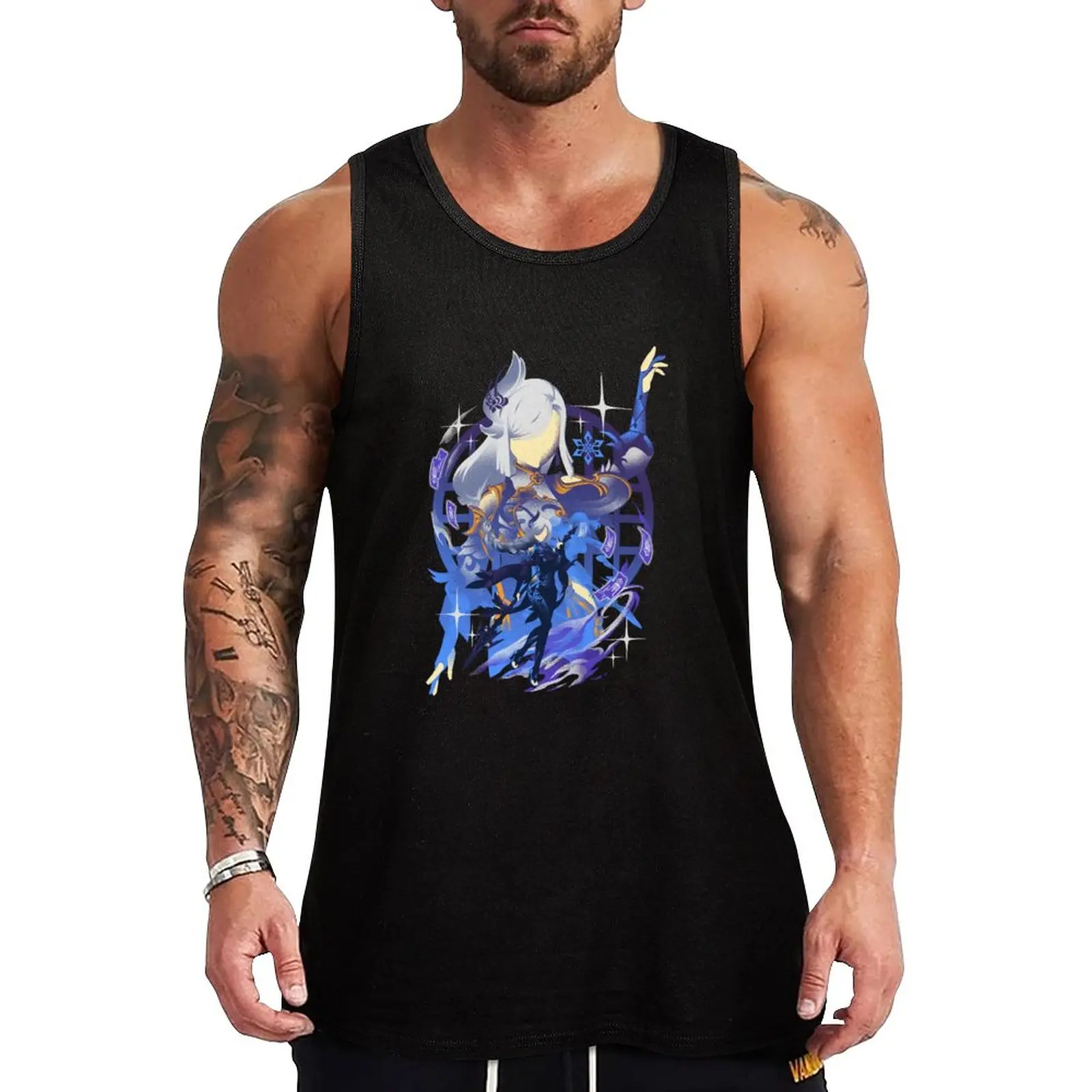 

New Lonesome Transcendence Shenhe Tank Top summer clothes for men mens designer clothes Men's summer t-shirt