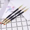 1~6PCS French Stripe Nail Art Liner Brush Set Tips Ultra-thin Line Drawing Pen Dual End UV Gel Painting Brushes Manicure Tools 2