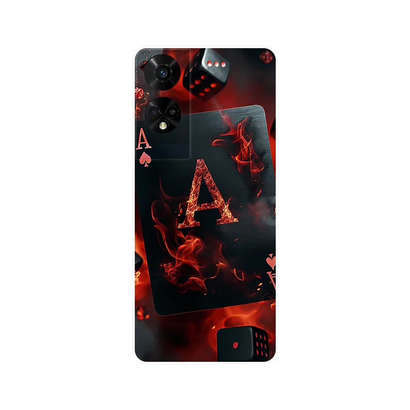Wolf Painted Shockproof Silicone Phone Case - Stylish and Durable Cover