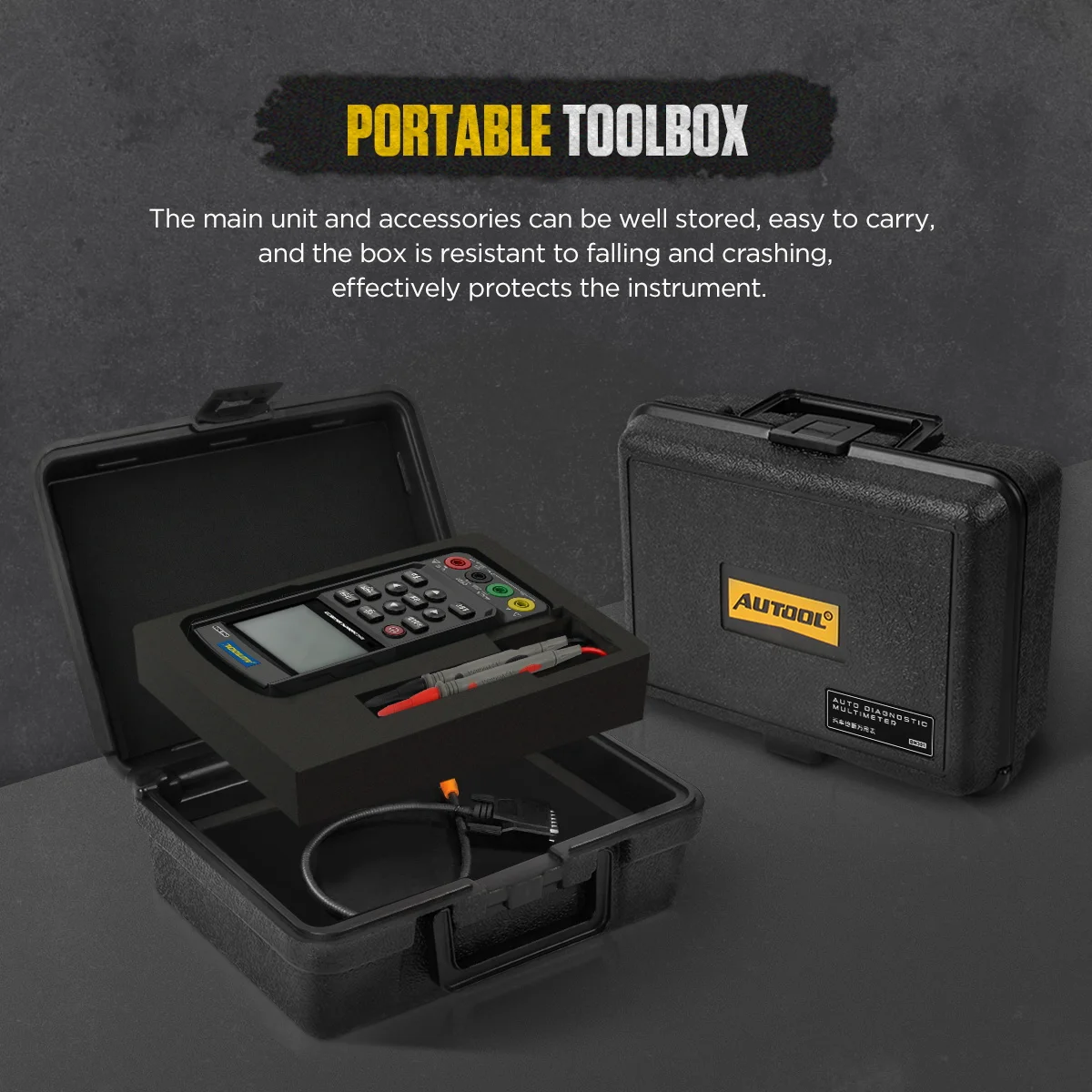 AUTOOL DM301 Scanner automobilistico strumento diagnostico per auto multimetro automobilistico segnale analogico accensione segnale di impulso Test con K/CAN - immagine 5