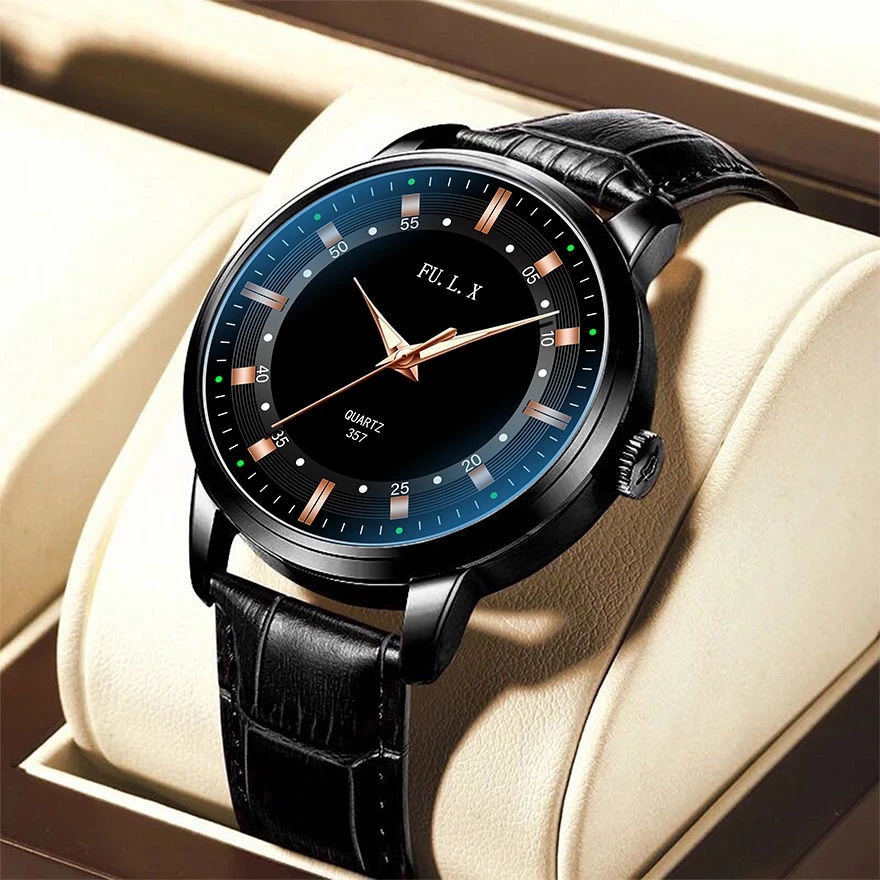 2022 Classic Business Men's Watches Rose Gold Fashion Watches For Men Quartz Wrist Watch For Men Casual Clock Male Watch Luxury