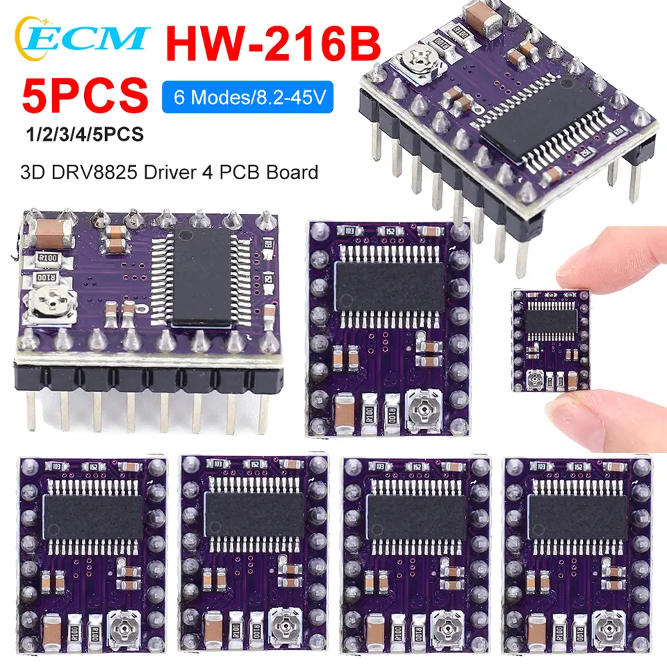 DRV8825 Stepper Motor Driver 6 Different Step Modes StepStick DRV8825 Stepper Driver Boards for Prusa Mendel/Ultimaker/Printbot image 1