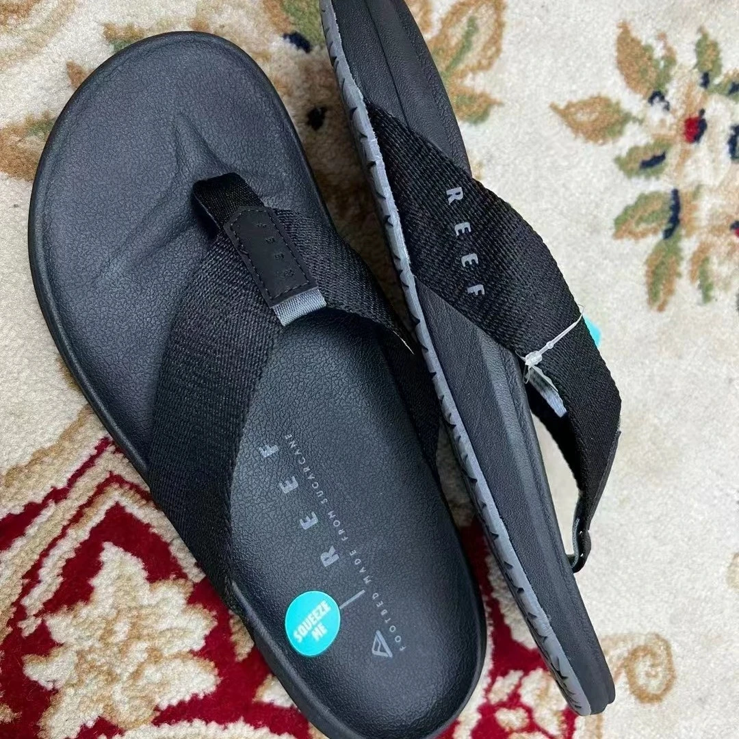 REE Fashion Summer Soft Bottom Outerwear New Anti slip Casual Slippers Trendy Men's Beach Shoes