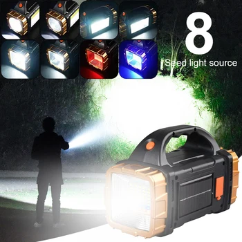High Power LED Flashlight USB Rechargeable 1500mAh Multifunctional Portable Light Power Bank 8 Lighting Modes Camping Flashlight 4