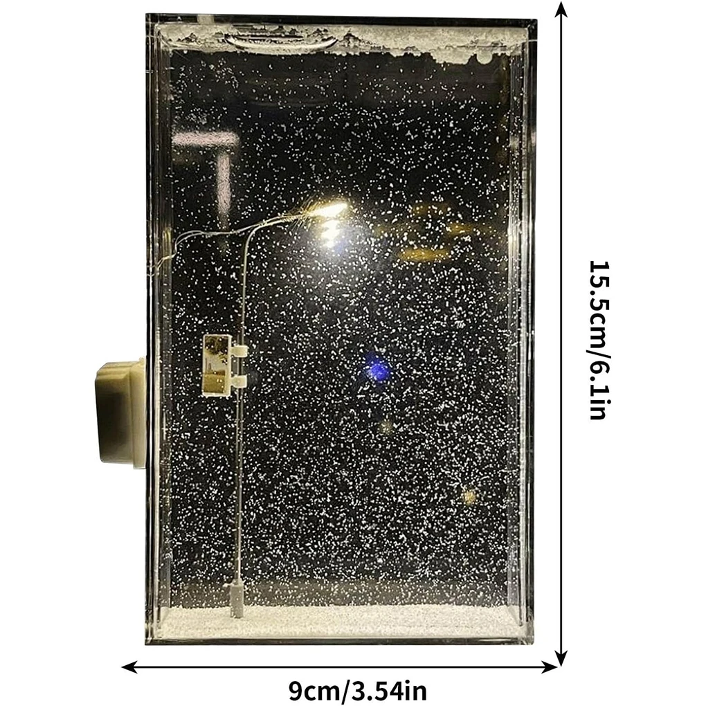 Christmas Night Light Street Lamps Christmas Crafts Snowy Night Lamp Decor Street Light Snow Simulation Kids Physics Science Toy christmas night lamp