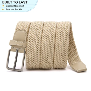 Cinture elastiche da uomo da 115 cm Cintura tessuta casual unisex per lavoro di allenamento per arrampicata su roccia all'aperto Cintura da donna abbinata a cintura jeans 1