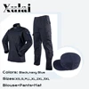 Navy Blue Workwear Ribstop Cargo Pants Blouse Suits Men's Uniform With Hat 1