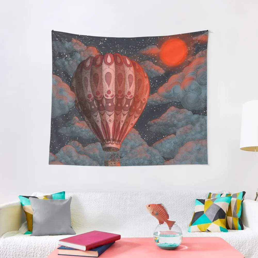 

Adventure Awaits - Hot Air Balloon Tapestry Decoration Room Home Decor Accessories Bedroom Organization And Decoration Tapestry