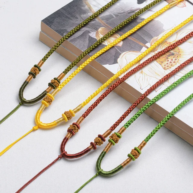 Love Silk Rope Thread Knotted Necklace Pendant String Chinese 5Pcs Jewelry  Cord