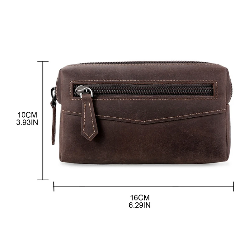 Vintage Men Waist Fanny Pack Belt Bag Leather Phone Travel Hip Hanging Purse