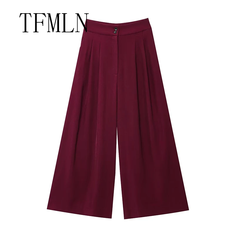 مجموعات TFMLN الجديدة للسيدات، بناطيل بقصة أرجل وا...