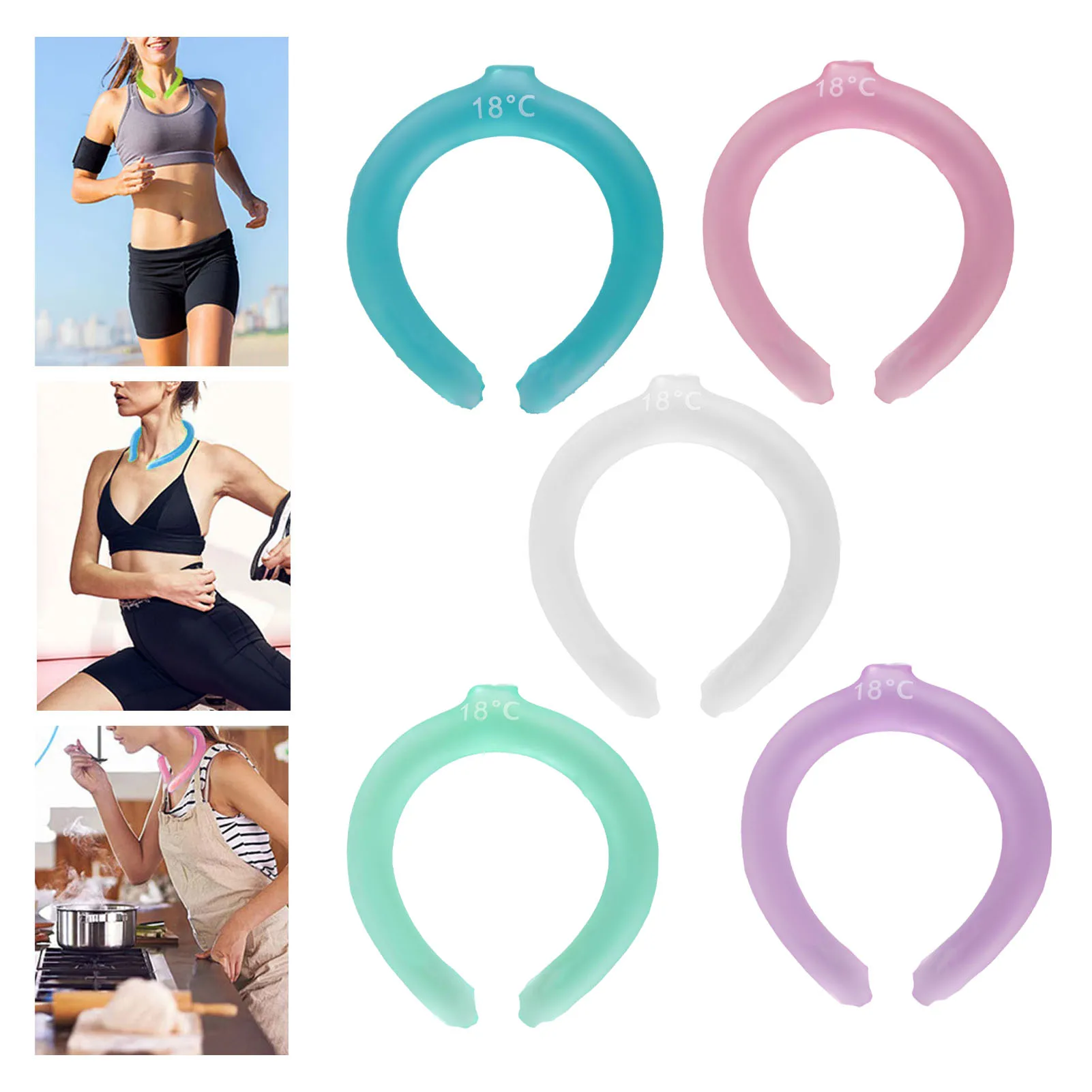 Cooling Neck Wrap Neck Cooling Tube Heat Dissipation Wearable Reusable Cooling Neck Wrap for Summer
