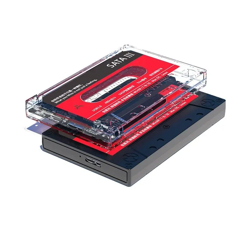 External Hard Drive Case MayAug New Hard Disk External USB 3.0 SATA 5Gbps 2.5 Inch For PC/Notebook Tape