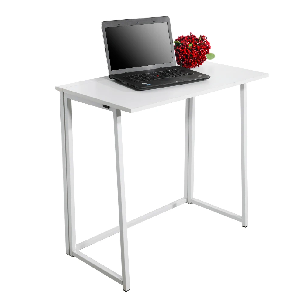 Simple Collapsible Computer Desk White 6
