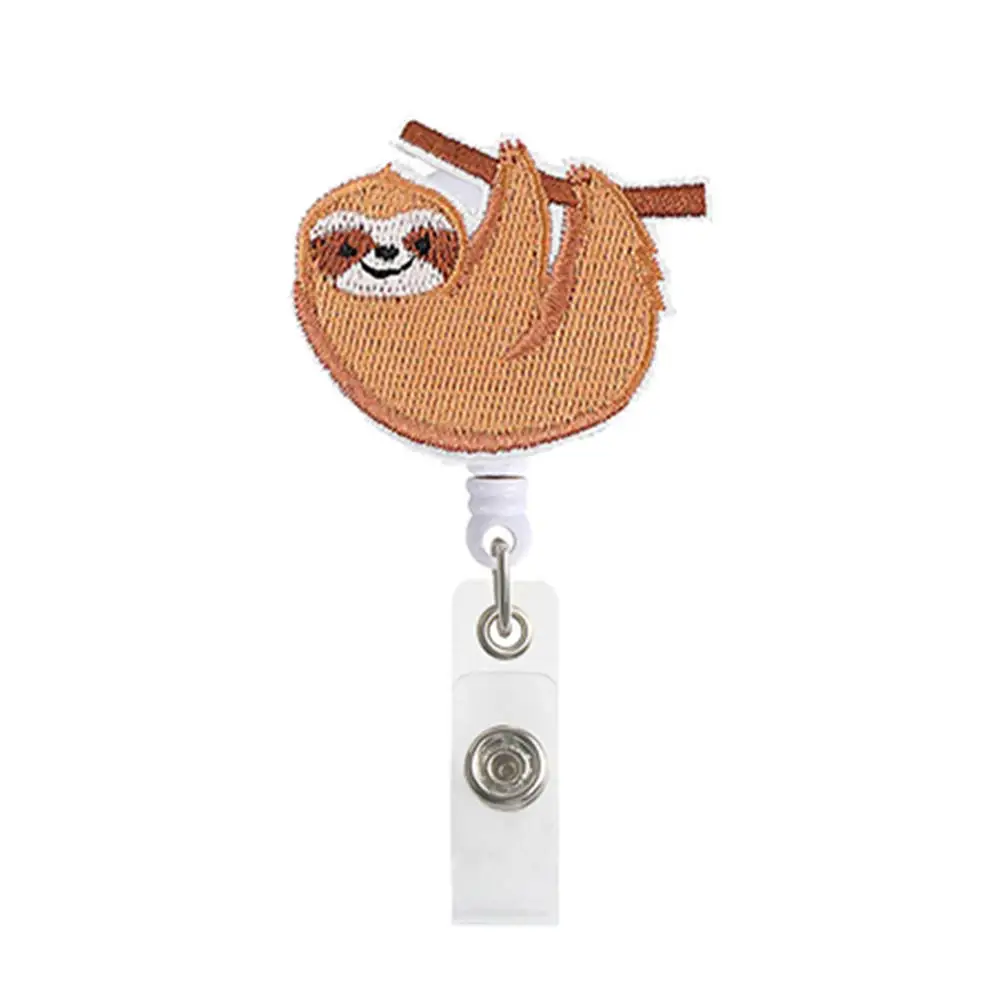 Retractable Cute Cow Nurse Badge Reel Clip Badge Holder Students Doctor ID  Card Holder Keychain Bag Pendant Office Badge Clip