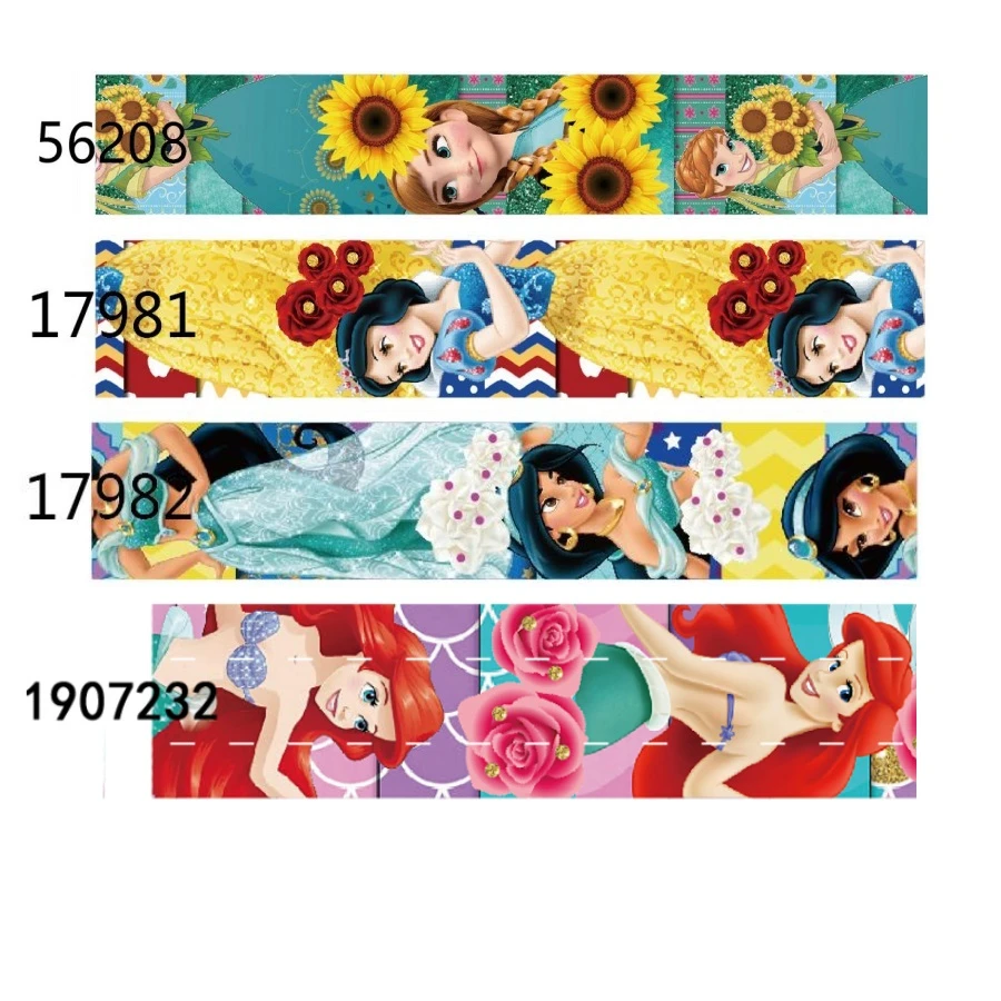 ディズニープリンセスリボンプリント花グログランリボン Diyヘアボウ 25mm 38mm Aliexpress ディズニープリンセスリボンプリント花グログランリボン Diyヘアボウ 25mm 38mm Aliexpress