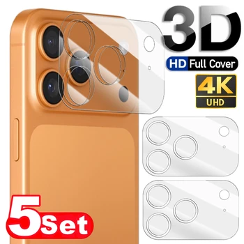 1-5Sets 17PM Full Coverage Camera Lens Tempered Glass For iPhone 17 Pro Max 17Air Anti-scratch Lens Protective Film For iPhone17
