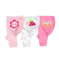 Kiddiezoom 3 Pcs/Lot  Fashion Cartoon 100%Cotton Baby Boy Girl Pants Soft Baby Trousers 2