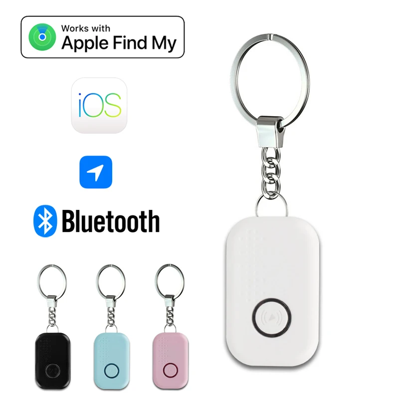 Смарт-метка с Bluetooth, защитой от потери, мини-GPS-трекер, локатор для ключей, кошелька, чемодана, чемодана, домашних животных, работает с Apple Find My