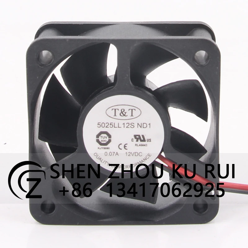 

Case Fan for TUV 5025LL12S ND1 12V 0.07A 50X50X25MM 5025 5CM Silent Inverter Cooling Fan