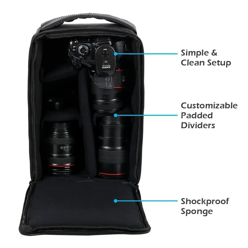 Digital Carry Case Video Camera Waterproof Inner Partition Padded Lens Protector Bag Camera Inserts Bag Camera Inserts Handbag