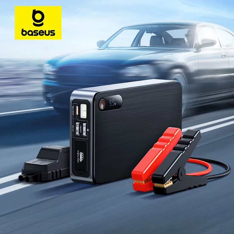 Baseus 1200A Car Jump Starter Power Bank 12000mAh Portable Battery Station  For 2.5L/6L Car Emergency Booster Starting Device