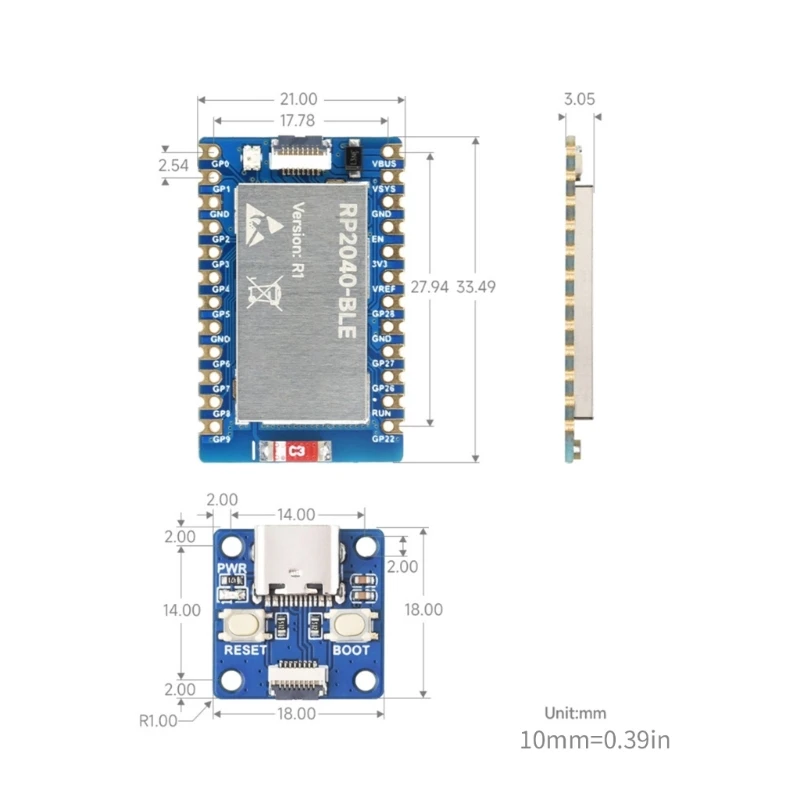 RP2040 ũƮѷ   24  14 GPIO  α׷ N58E