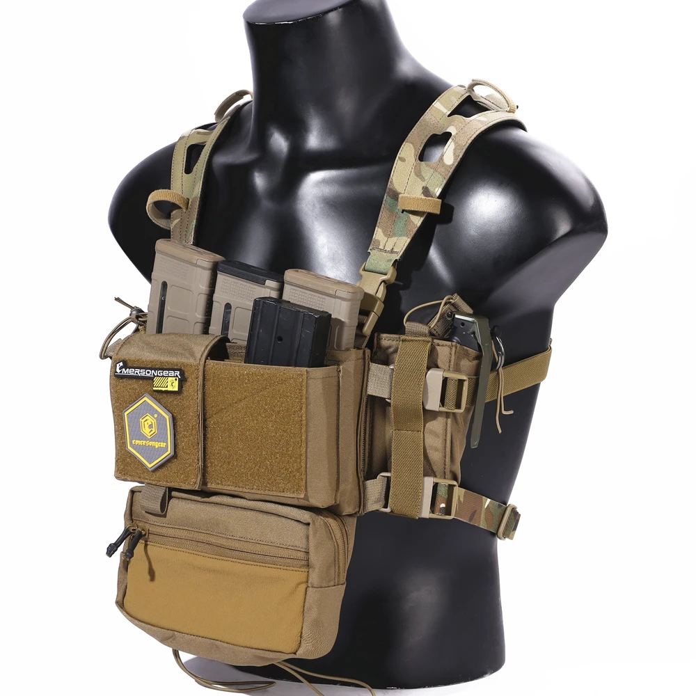 Tactical Molle Airlite Chest Strap Combat Flexible Harness Outdoor Sports For CP Style MK4 D3CRM Airsoft Accessories