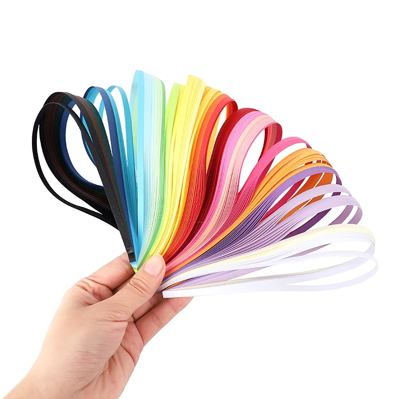 Artibetter 60 Pezzi di Carta Quilling Fiore Quilling Arte Strisce Fiori Fai da Te Carta Quilling Carta Colorata Modelli Quilling Strumento per Lartigianato 6 Tipi di Stili