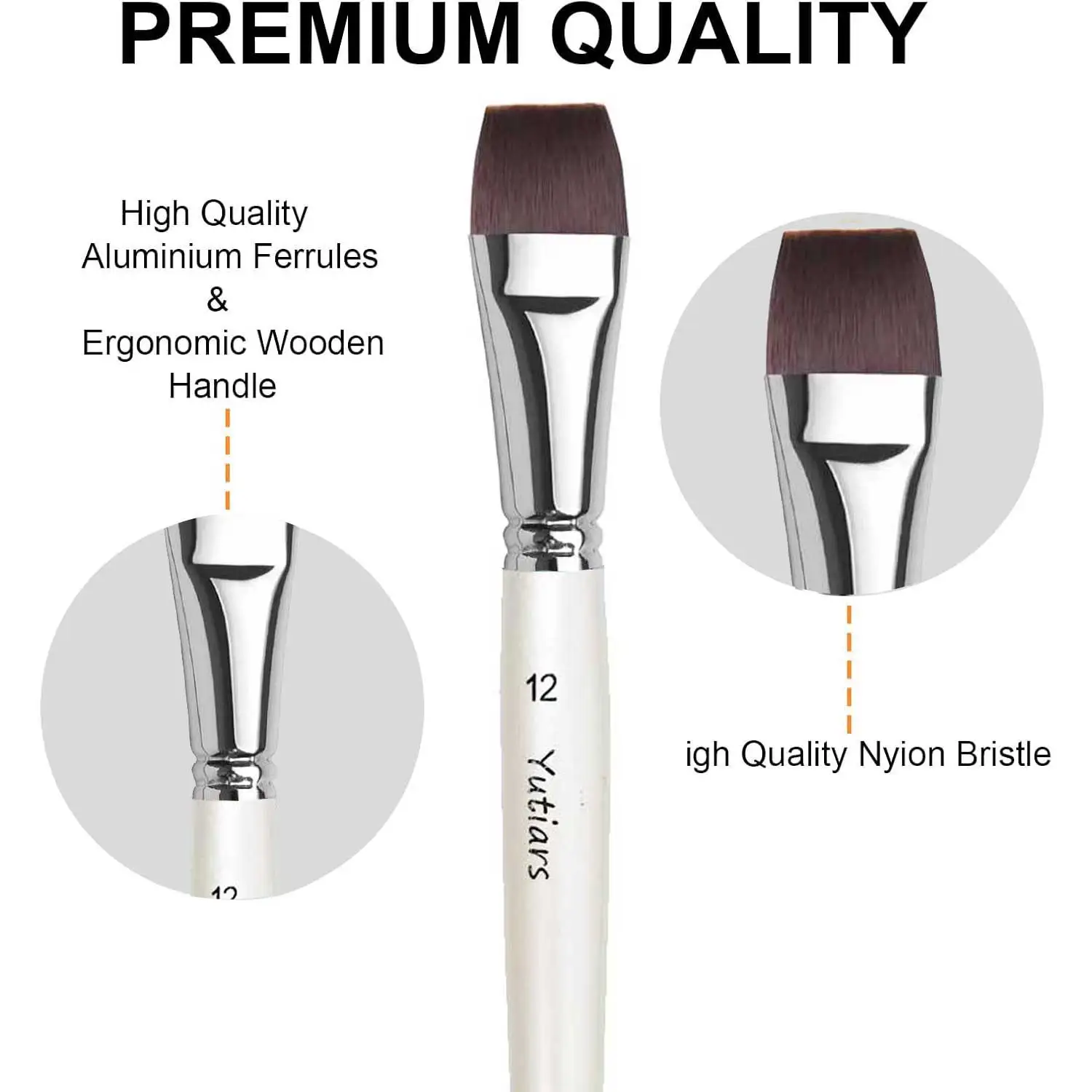 مجموعات فرش رسم الوجه مكونة من 10 قطع - شعيرات ناي...