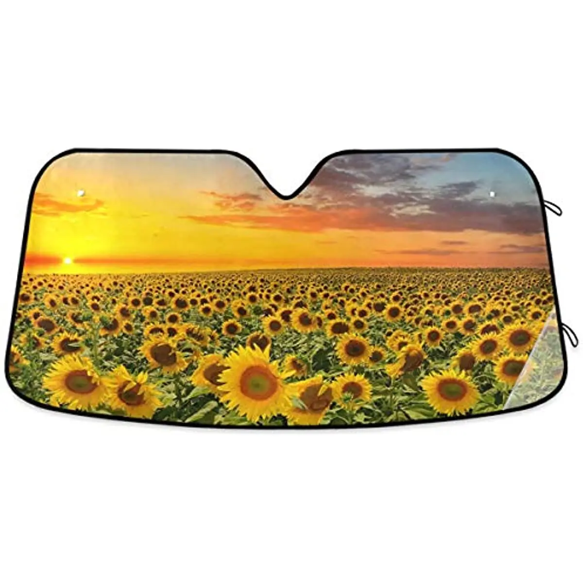 

Oarencol Sunflower Blooming Sunset Car Windshield Sun Shade Foldable UV Ray Sun Visor Protector Sunshade to Keep Your Vehicle Co