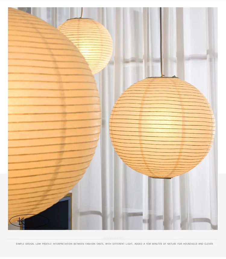 【美品】LE MINOIR JEANNE T1 Paper Pendant Light Hanging Lamps Minimalist Model Ceiling