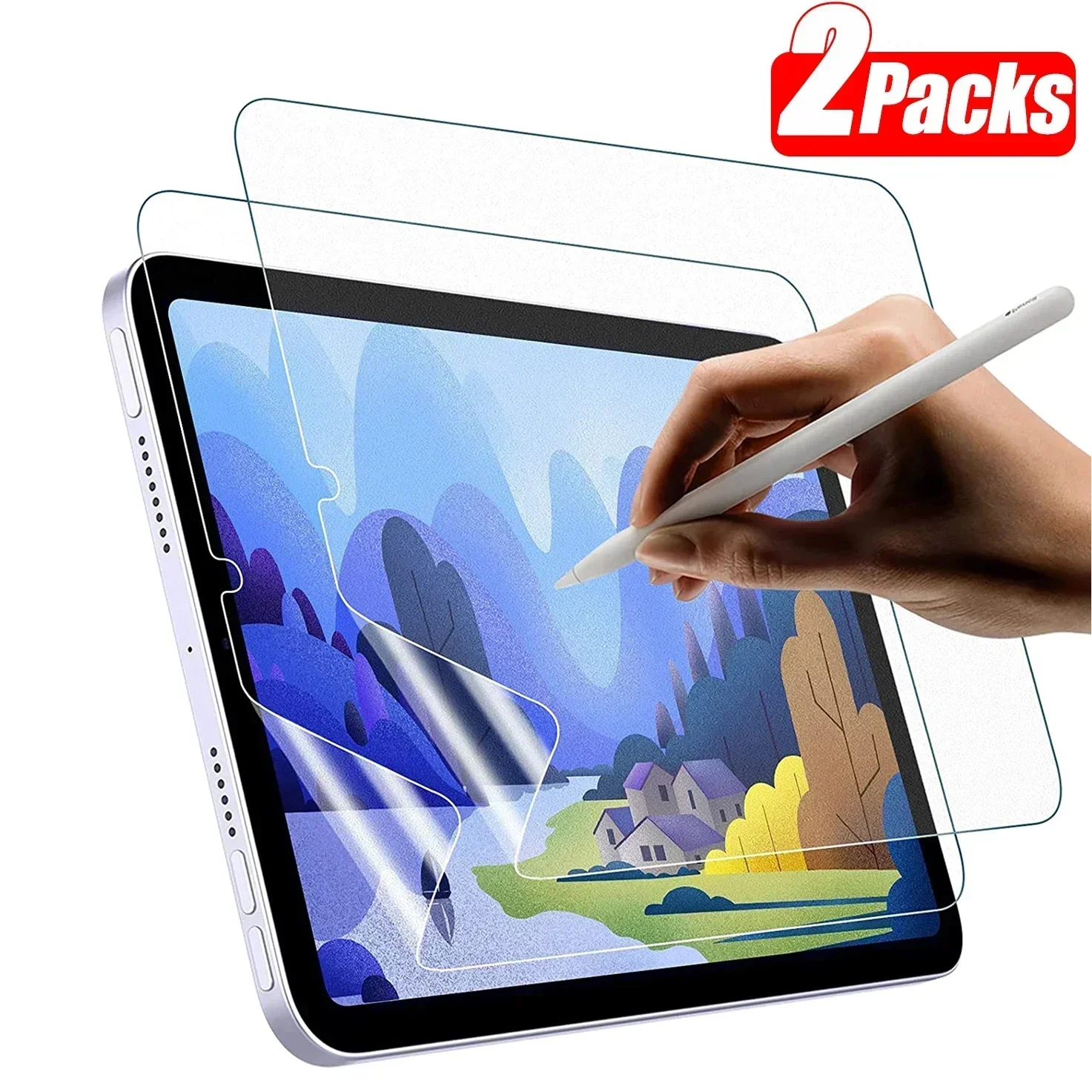 2 Pezzi Di Carta Come Pellicola Per Xiaomi Pad 5 6 Pro 11 12.4 2023 Pellicola Salvaschermo Pad5 Pad6 Pro Full Curved Write Paint Pellicola Morbida Opa
