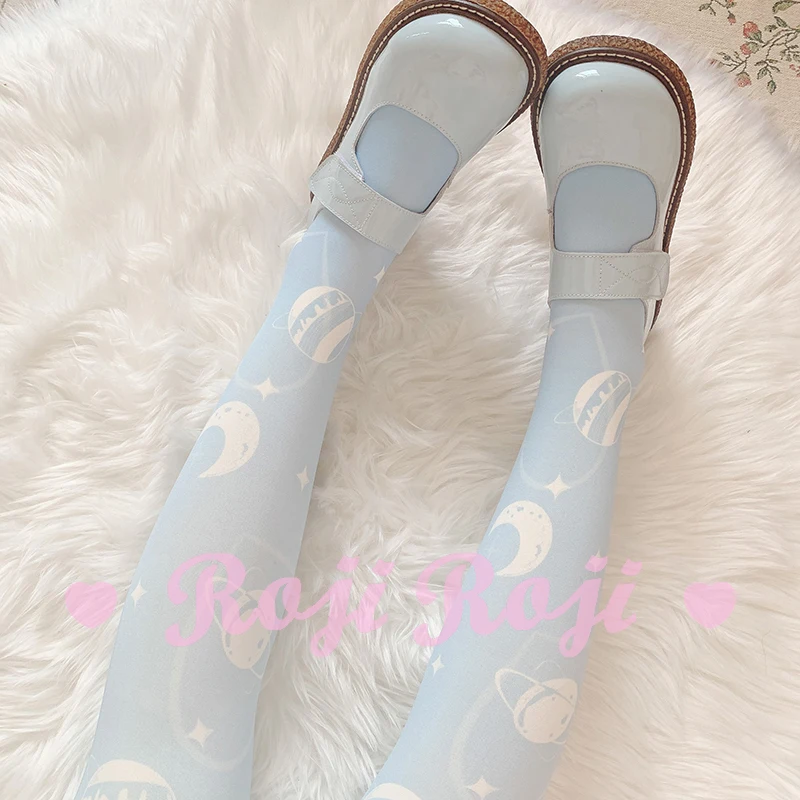 Fashion Lolita Socks for Women Spring Summer Tube Socks Velvet Print Knee Socks Lolita Japanese Stye Thigh High Stockings