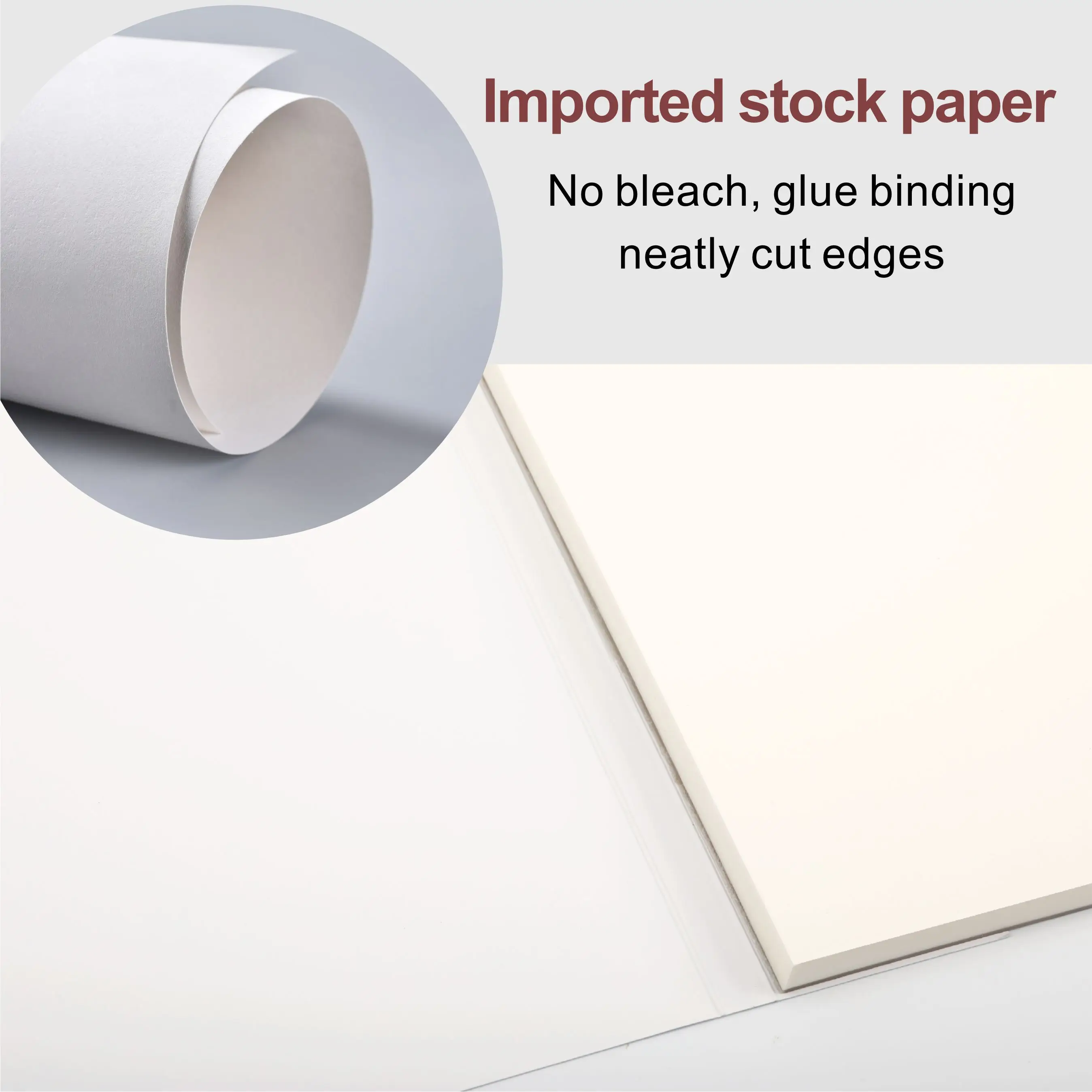 Artsecret 100% 면 수채화 용지 300gsm 페인팅용 표면 저항력이 증가한 아트 페이퍼(페인트 브러시 1개 포함)