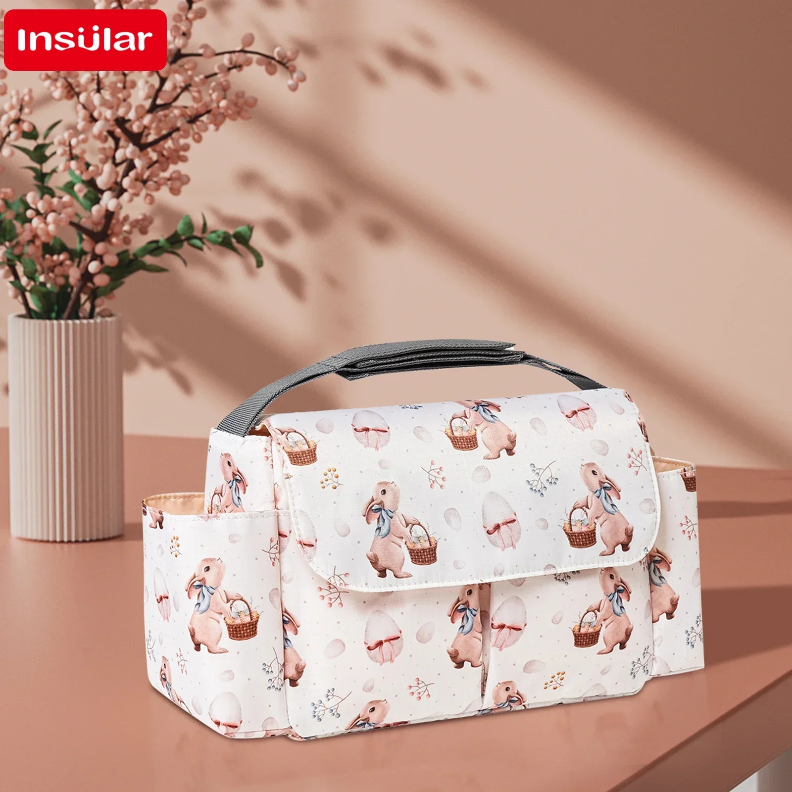 Diaper Bag Cartoon Baby Stroller Organizer Waterproof Buggy Pram Cart Basket Hook Accessories