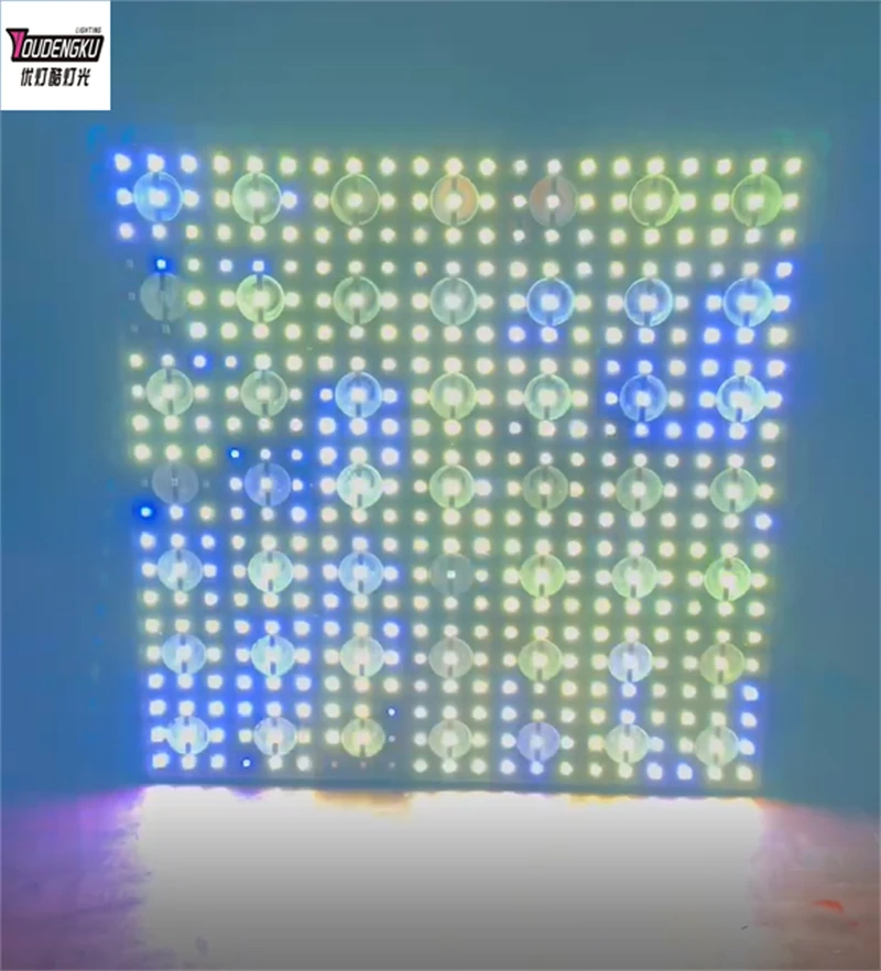 6 pieces 7x7 Pixel RGBW DMX LED Matrix Panel Light