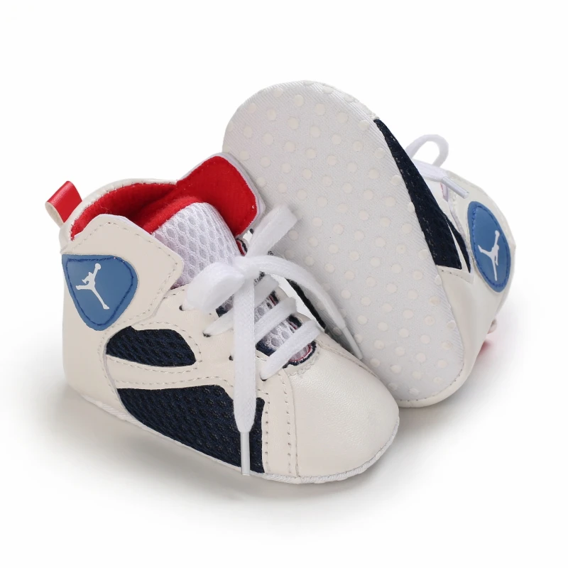 Baby Shoes Boy Basketball Theme Sports Newborn Walking Sneakers Shoes for Birthday 4