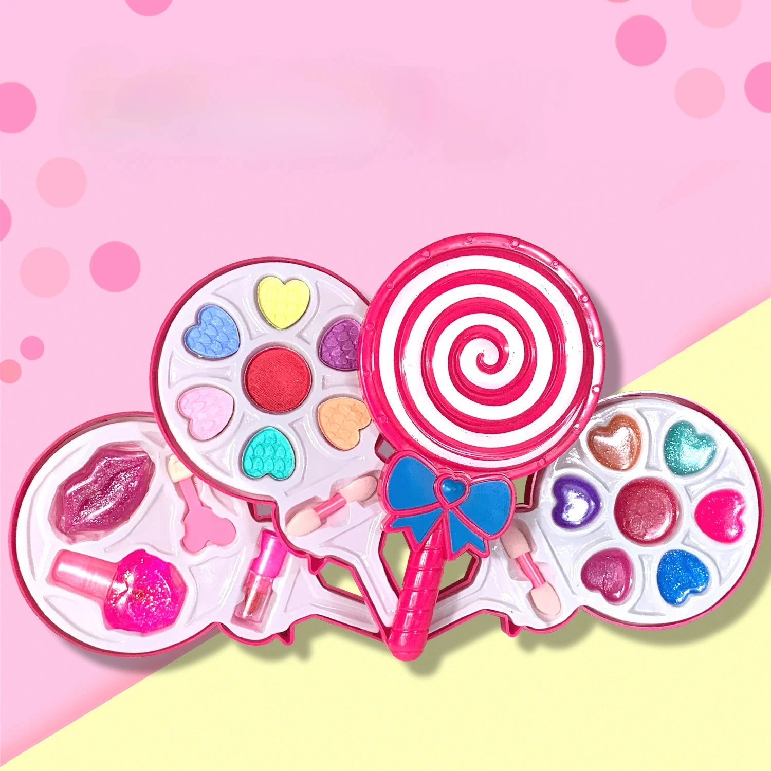 Children Makeup Toys Cosmetic Set Strawberry Box Diy Princess Gift for Girls makeup toy princess pretend toys cosmetics set