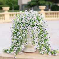 Artificial Flowers Yard Hanging Artificial Plant Garden Wedding Party Decor Artificial Plant Accessories Home Flower Supplies 6