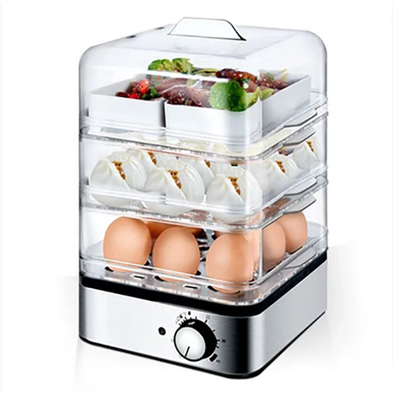 

Egg Steamer KY-301 Three Layers Of Steamer Can Cook 24 Eggs At a Time Electric Steamer Can Steam Corn At a Fixed Time