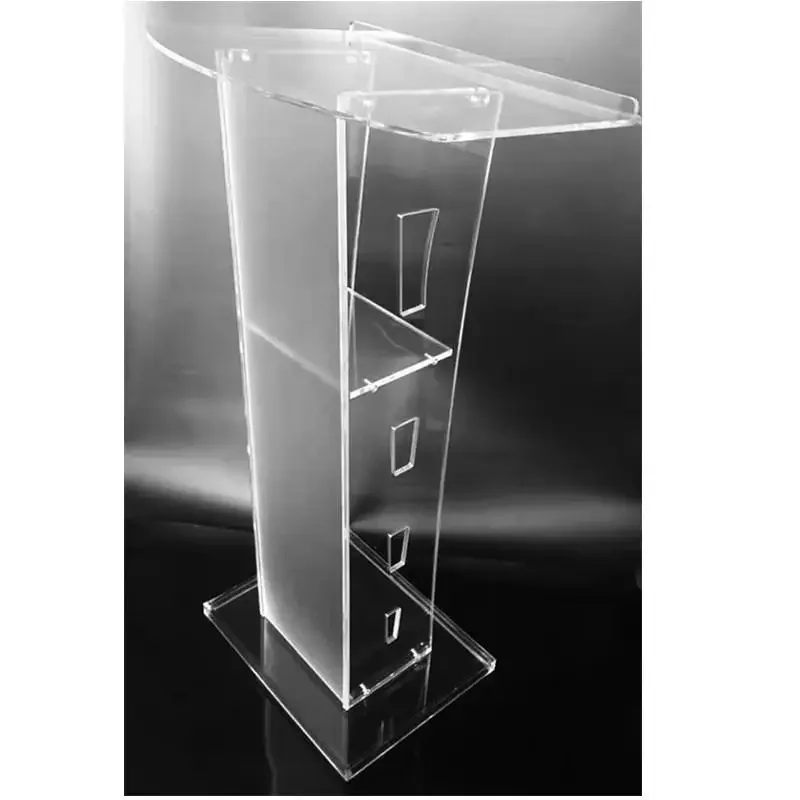 Welcome stage acrylic podium host podium disassembled podium colorful color-changing signing stage images - 6