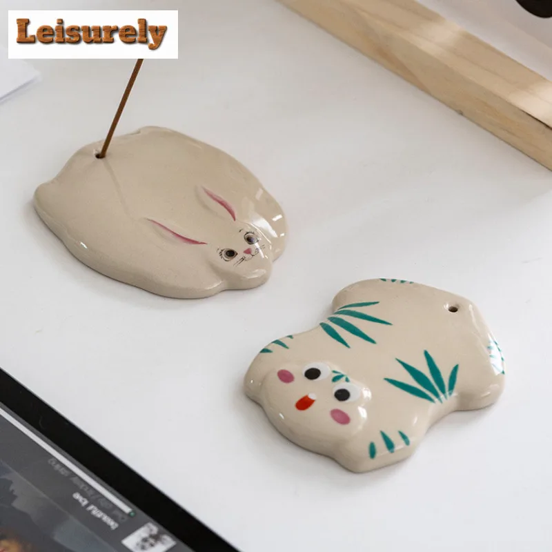 Cute Animal Incense Holder Mist Smoking Steamers Incense Burners Consecrate Smell Distributor Censer Yoga Supplies Collection