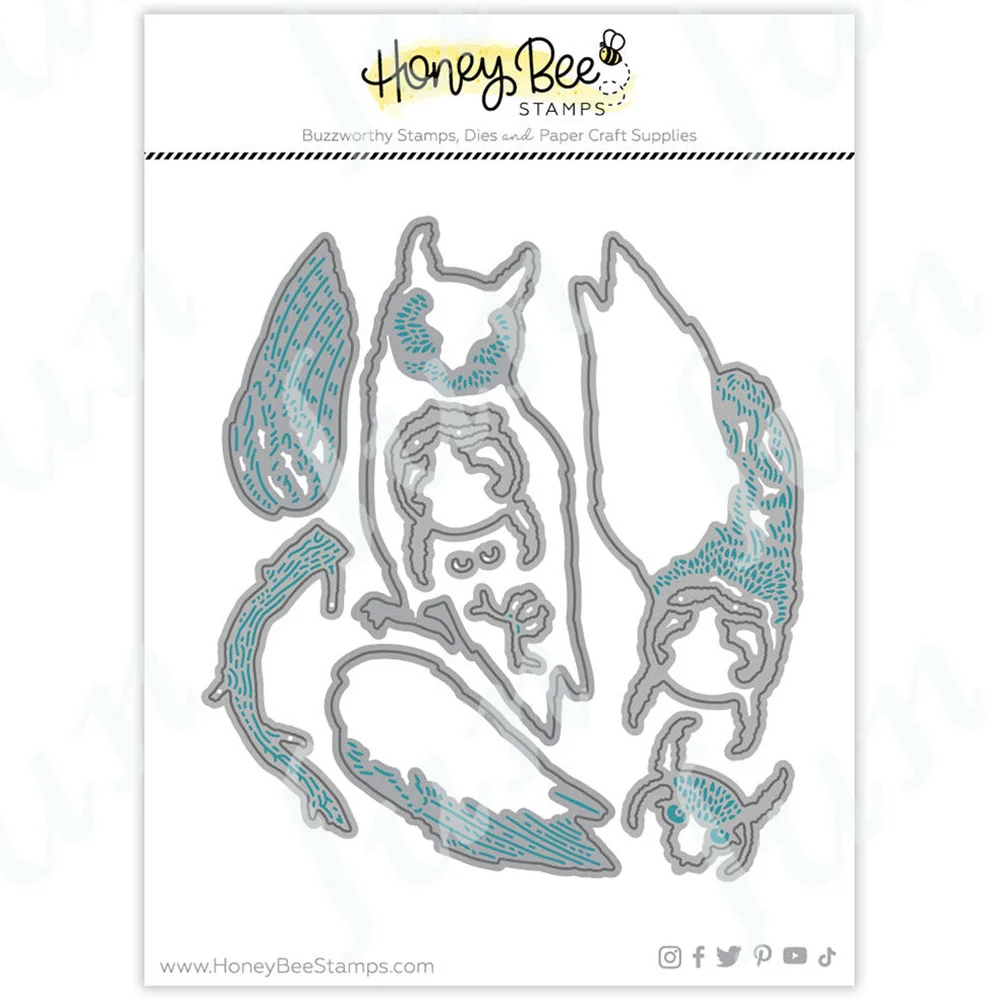

Owl Honey Die Cuts New Cutting Dies for 2023 DIY Scrapbooking Crafts Stencils Making Photo Album Template Handmade Decoration