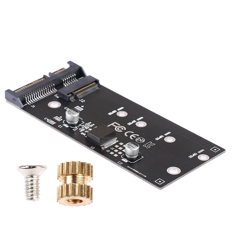 M.2 to SATA Adapter Riser, M.2 NGFF B+M Key SSD to SATA3 Expansion Card
