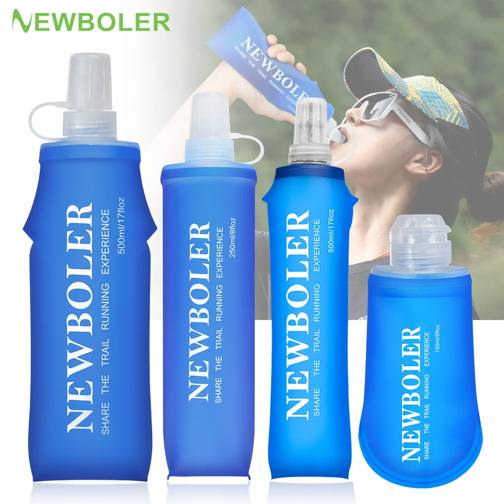 150/250/500ml Outdoor TPU Foldable Silicone Bite Size Water Bottle Running Camping Hiking Travel Practical Water Bottle sports water bottle portable water bottle sports water bag