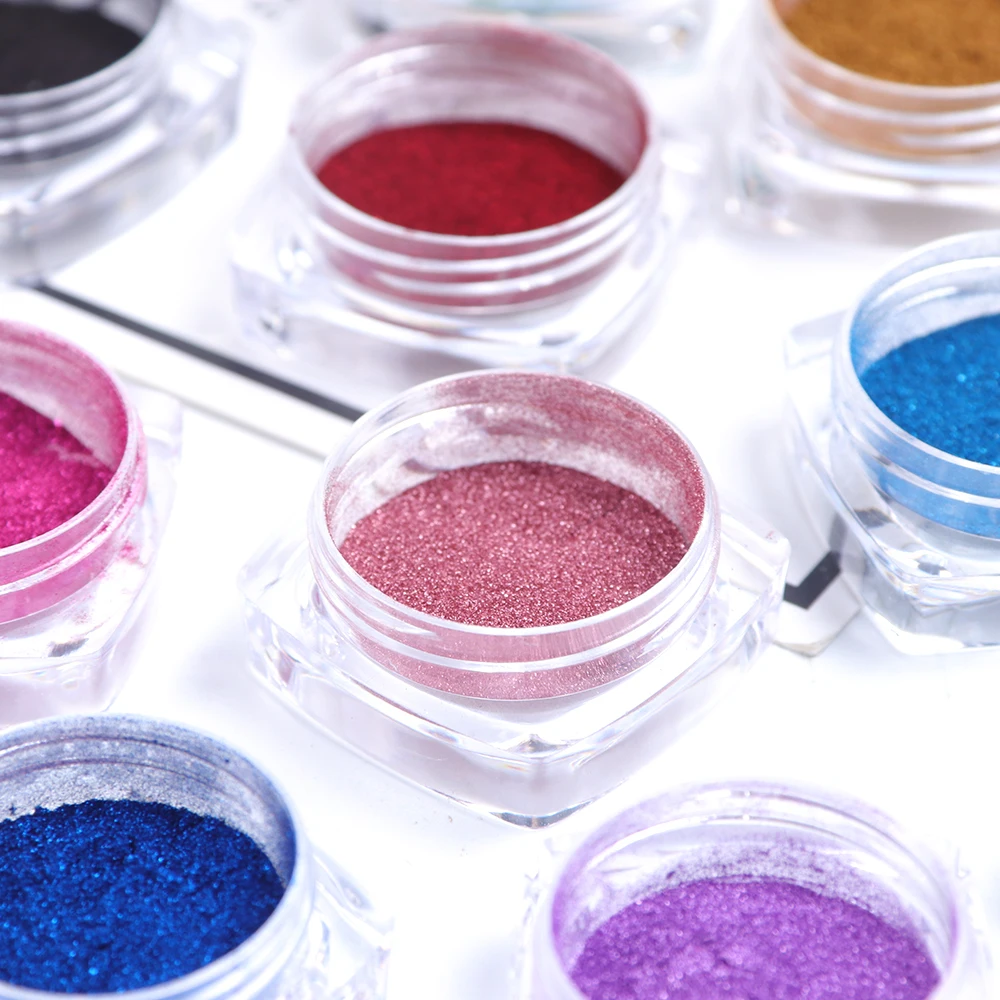 1box Rose Gold Mirror Powder Nail Glitter Purple Blue Silver Holo Chrome Nail Pigment Pearl Powder Decoration Manicure LAC/ASX-1 nail powder,nail glitter,nail pigment,nail decoration,nail decorations,nail powder set
