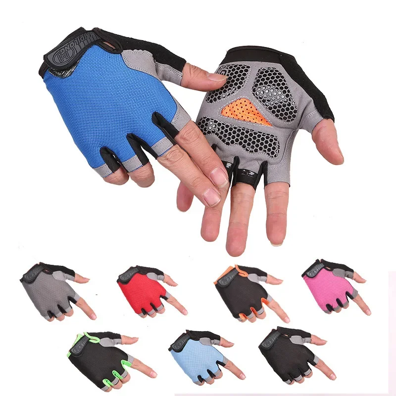 Cycling Gloves Men Women Cycling Bicycle Gloves Half Finger Gym Gloves Mitten Breathable Anti-slip Fitness Sport Training cycling gloves sport gloves sports half finger gloves